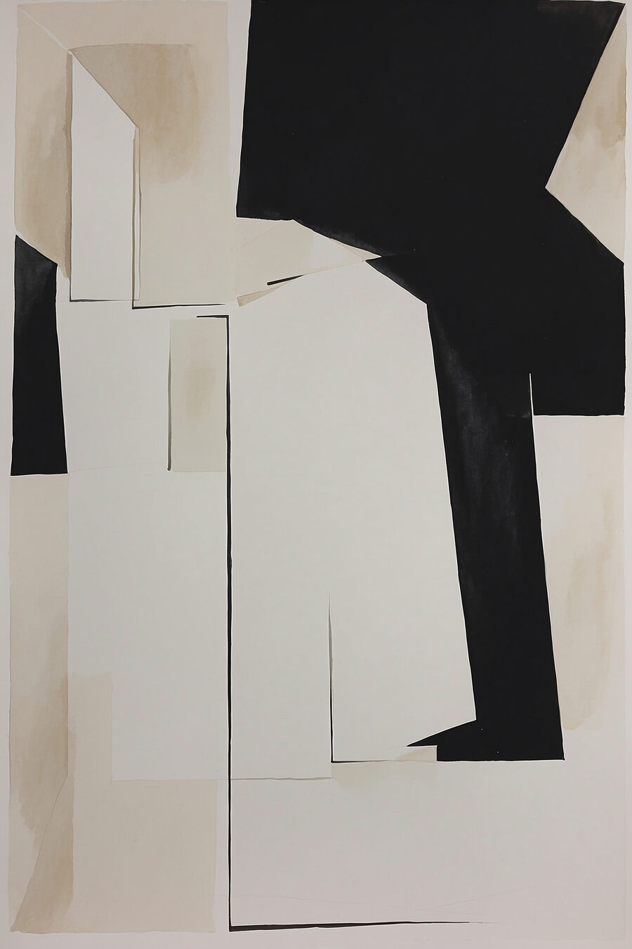 Une œuvre d'art en noir et blanc