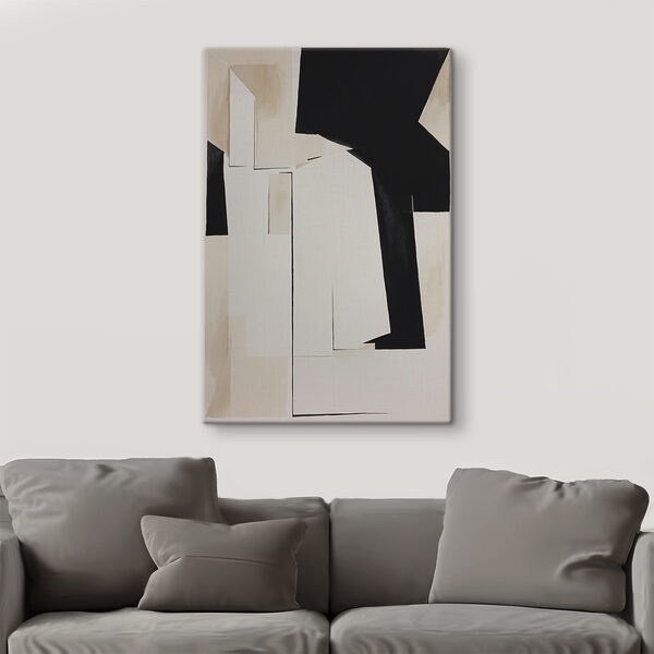 Une œuvre d'art en noir et blanc Une œuvre d'art en noir et blanc