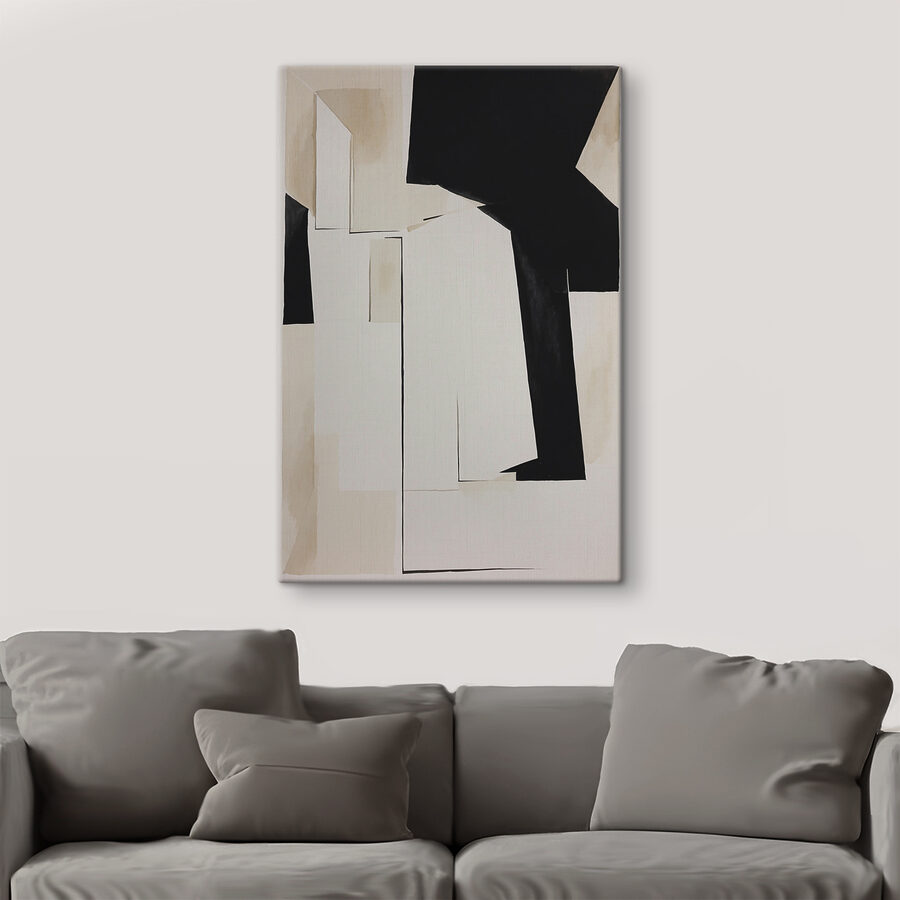 Une œuvre d'art en noir et blanc