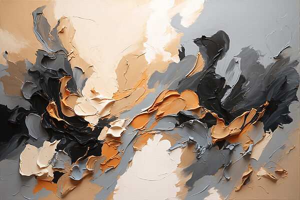 Gros plan sur une peinture Gros plan sur une peinture