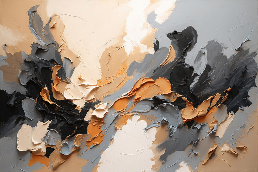 Gros plan sur une peinture Gros plan sur une peinture