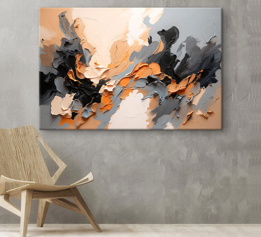 Gros plan sur une peinture Gros plan sur une peinture