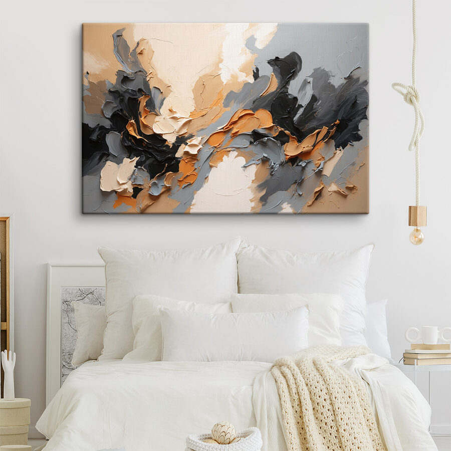 Gros plan sur une peinture Gros plan sur une peinture