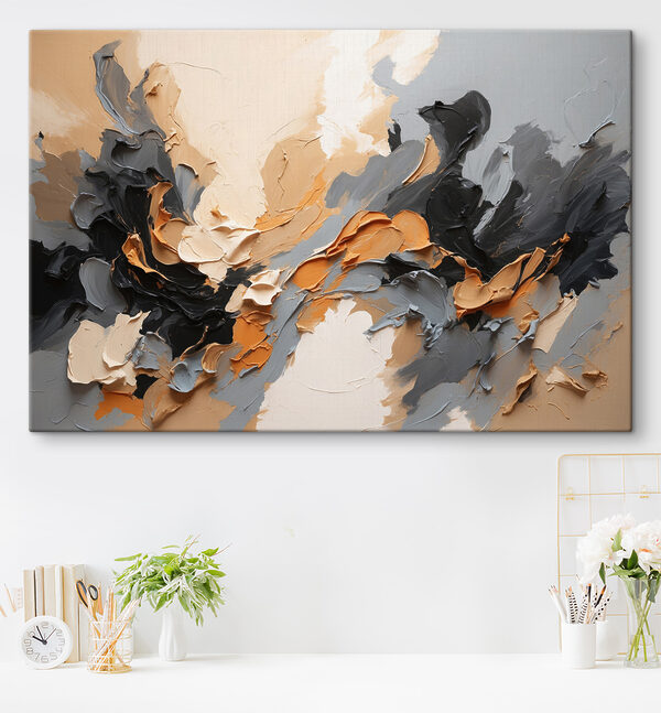 Gros plan sur une peinture Gros plan sur une peinture