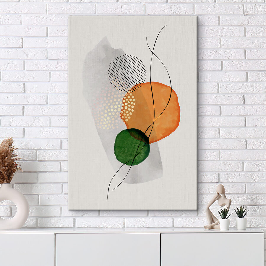 Des cercles et des lignes colorés