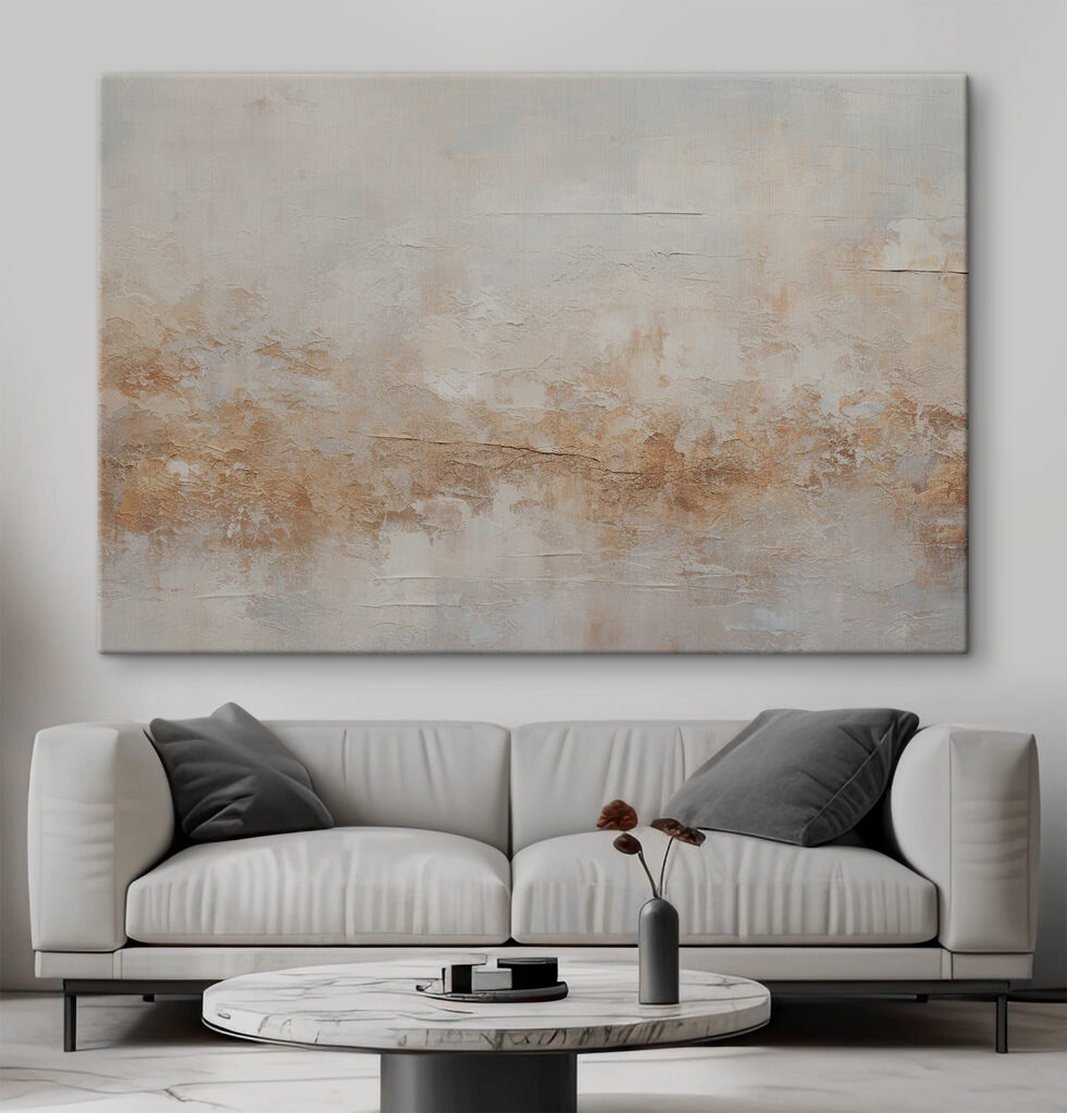 A white and brown wall