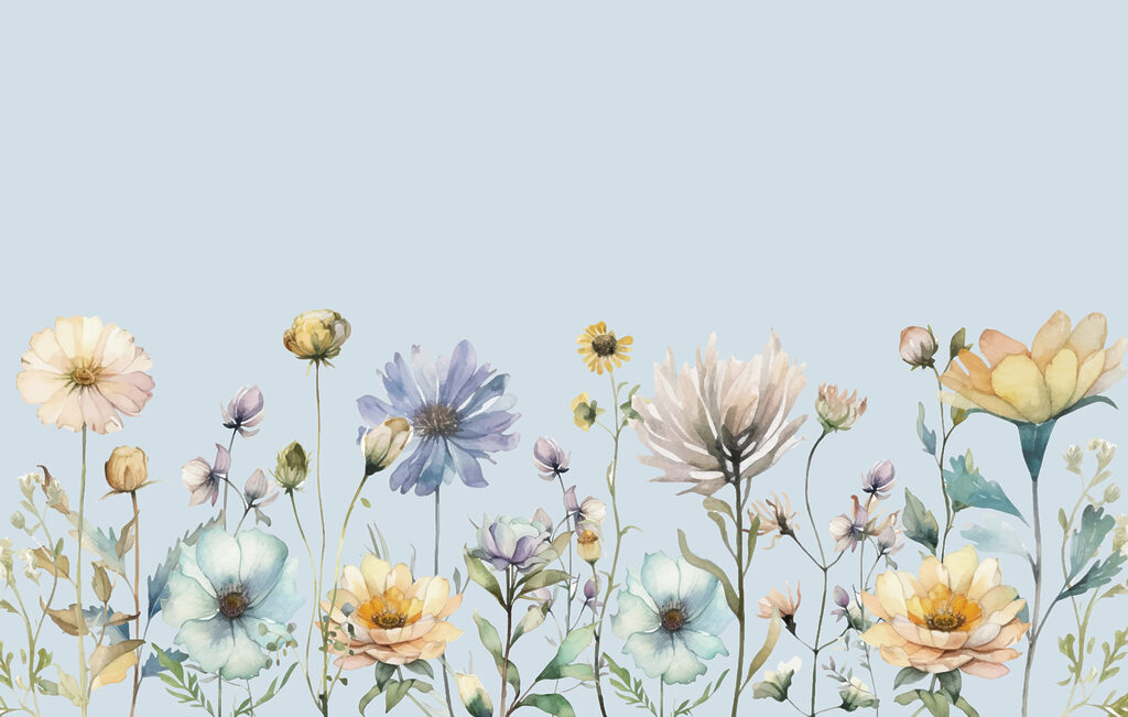 Une aquarelle de fleurs Une aquarelle de fleurs