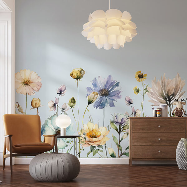 Une aquarelle de fleurs Une aquarelle de fleurs