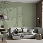 Papier peint L'ombre d'une plante sur un mur