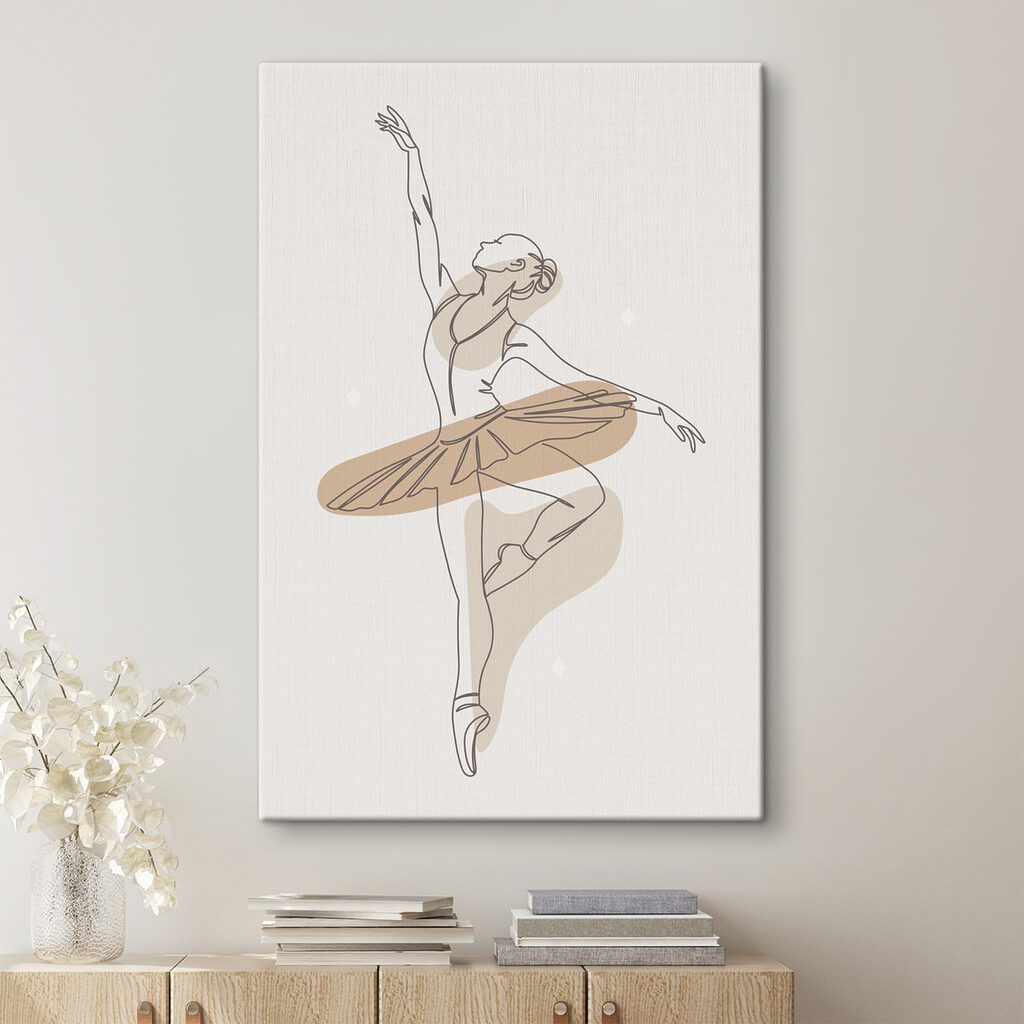 A drawing of a woman dancing A drawing of a woman dancing