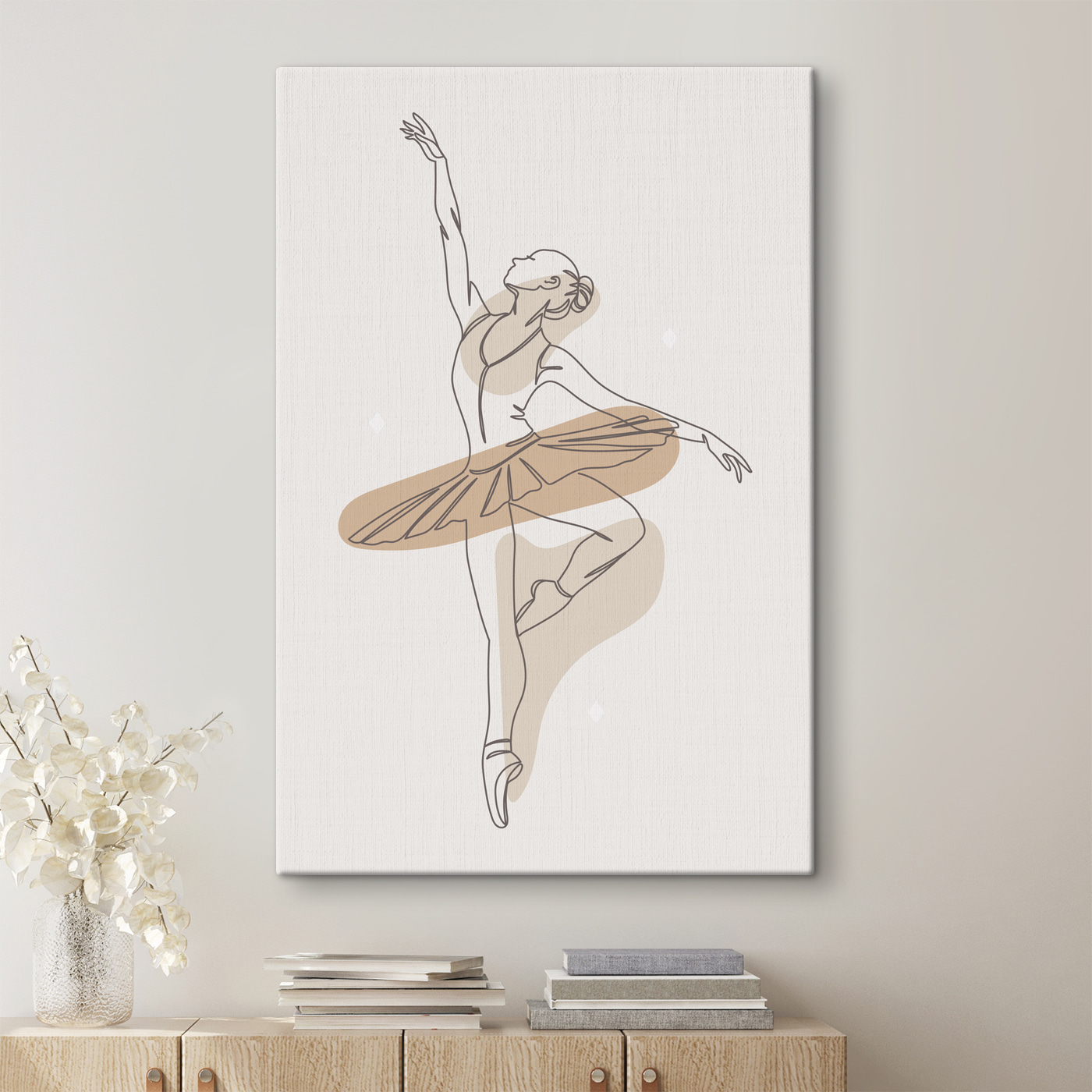 A drawing of a woman dancing A drawing of a woman dancing
