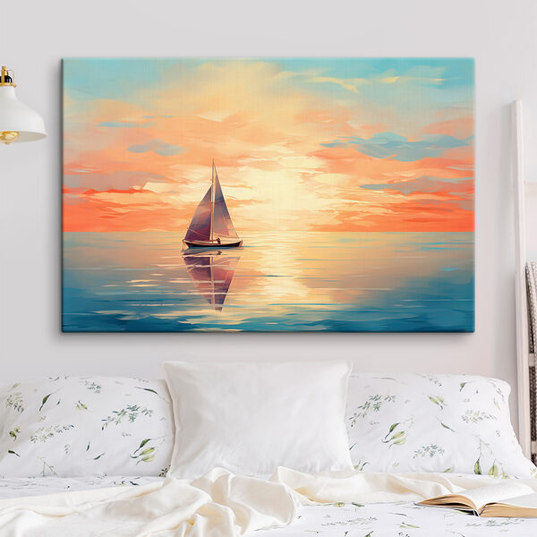 A sailboat on the water A sailboat on the water