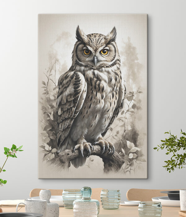 Peinture d'un hibou Peinture d'un hibou