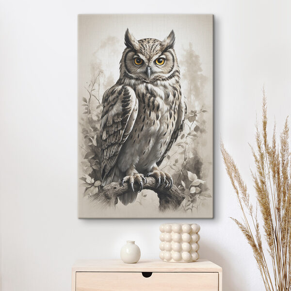 Peinture d'un hibou Peinture d'un hibou