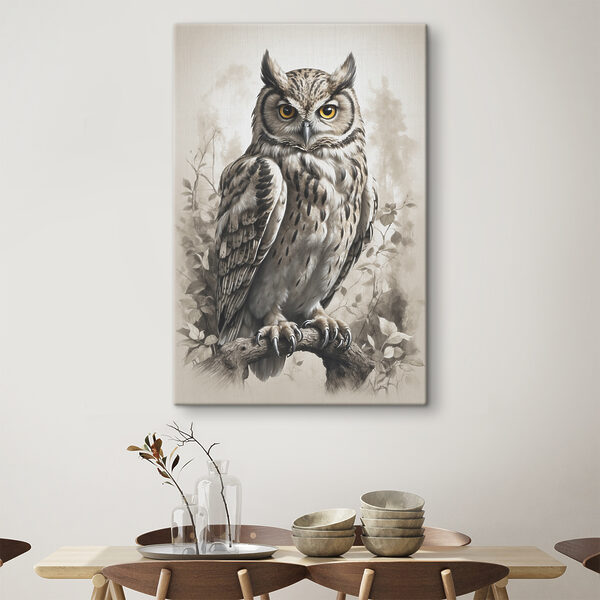 Peinture d'un hibou Peinture d'un hibou