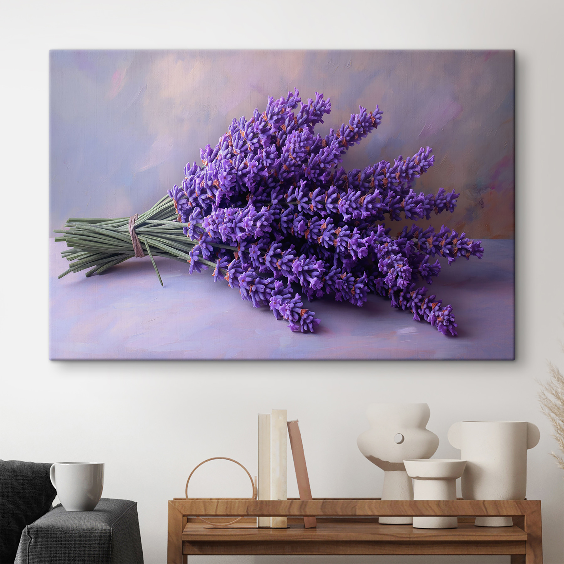 A bunch of purple flowers