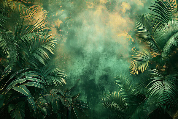 La jungle mystique scintille à l'aube La jungle mystique scintille à l'aube