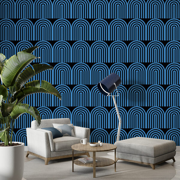 Un motif de lignes bleues et noires w00484v1pig1ms 600x600 - Un motif de lignes bleues et noires - tegory