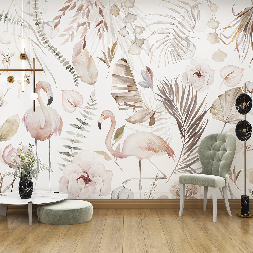 w00507pig6ms 1024x1024 - Une aquarelle de flamants roses et de fleurs - tegory