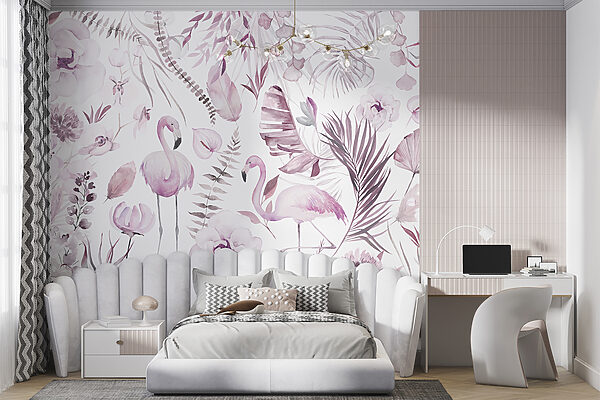 w00507v2pir7r 600x400 - Un motif de fleurs et de flamants roses - tegory