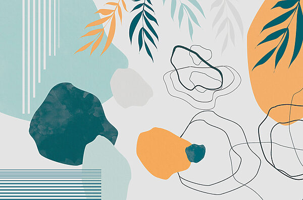 Un art coloré avec des feuilles Un art coloré avec des feuilles