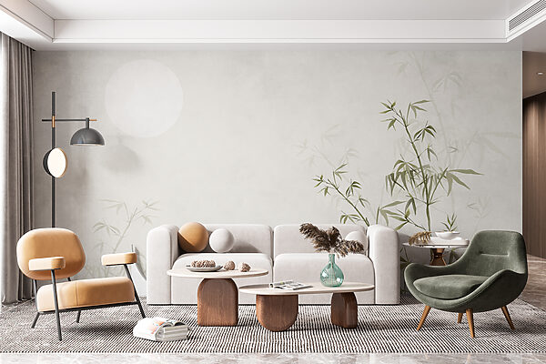 Une branche de bambou avec des feuilles et un soleil w00547pig1mr 600x400 - Une branche de bambou avec des feuilles et un soleil