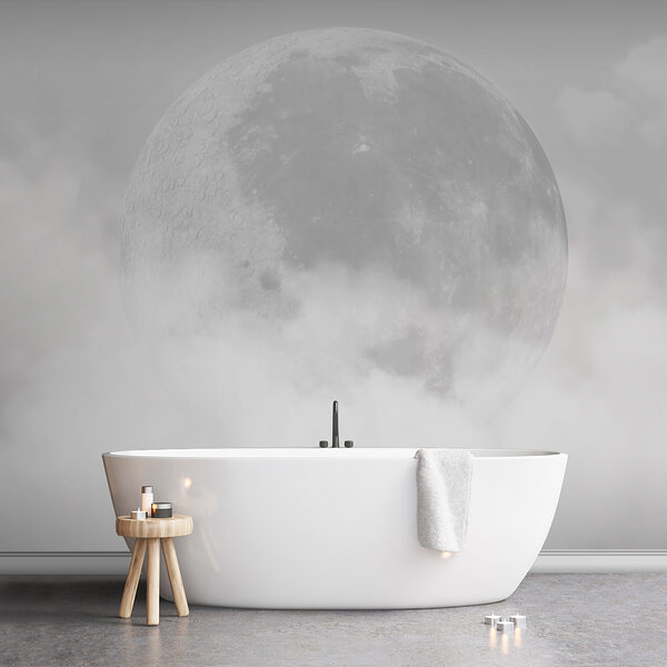 Une lune dans les nuages Une lune dans les nuages