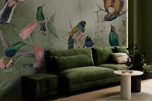 Groupe d'oiseaux sur une branche w00543pig19mr 600x400 - Groupe d'oiseaux sur une branche - tegory