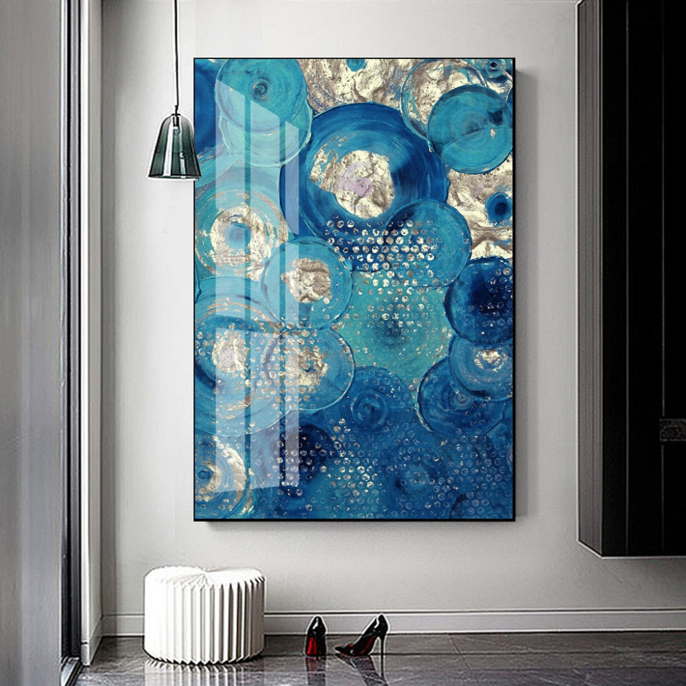 Motifs circulaires d'un bleu éclatant à la surface s01035pih1 - Motifs circulaires d'un bleu éclatant à la surface - tegory