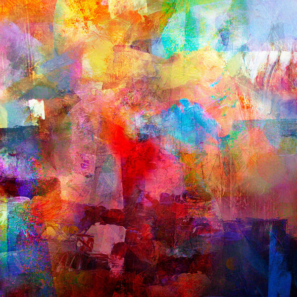 Peinture colorée d'une ville Peinture colorée d'une ville