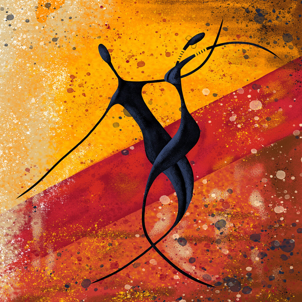s28768p 1024x1024 - Une peinture représentant un couple de personnes en train de danser - tegory