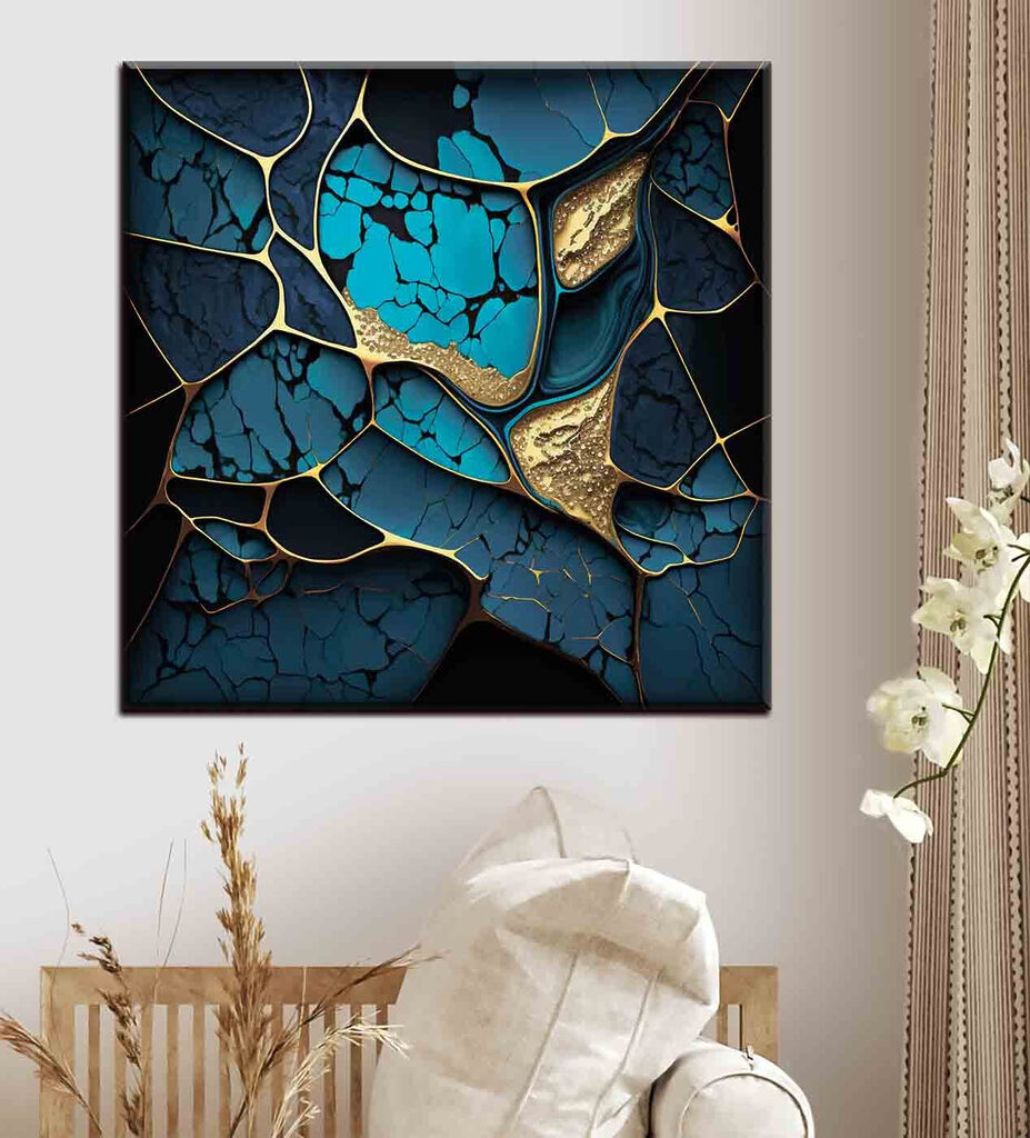 Élégance abstraite turquoise et bronze s35415pig71 927x1024 - Élégance abstraite turquoise et bronze - tegory