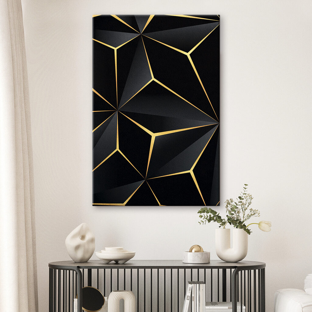 s35865pig92 1024x1024 - Élégant motif géométrique noir avec accents - tegory