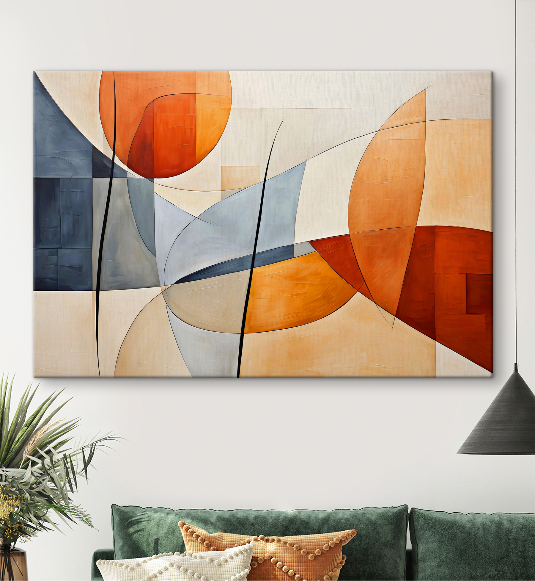 s37285pig111m - Une peinture de cercles et de lignes - tegory