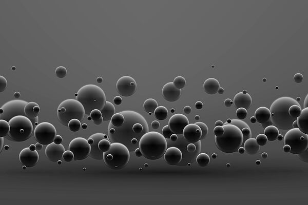 Un groupe de boules noires Un groupe de boules noires