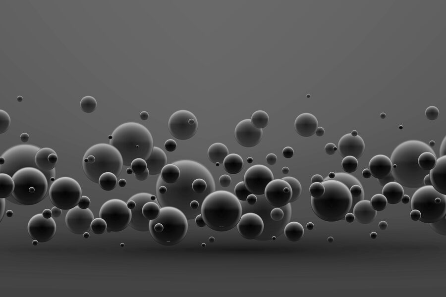 Un groupe de boules noires Un groupe de boules noires
