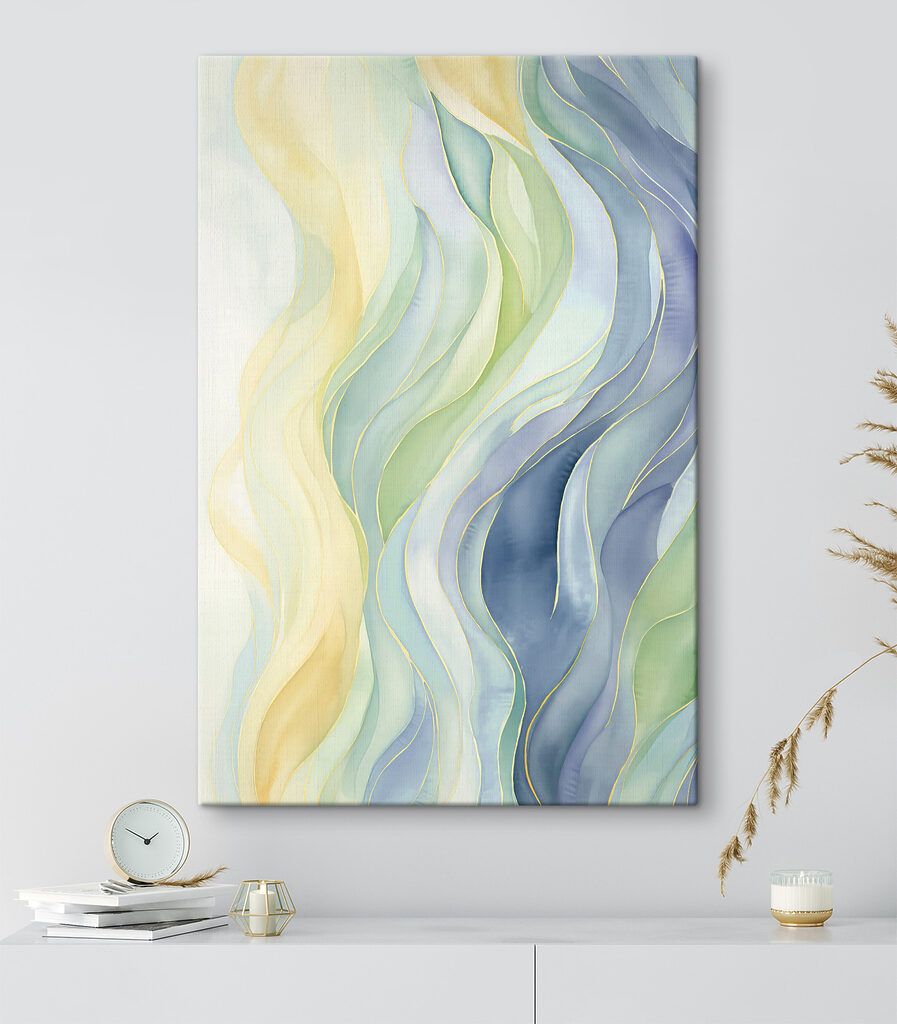 Lignes ondulées colorées sur une surface blanche s37504pih25 897x1024 - Lignes ondulées colorées sur une surface blanche - tegory