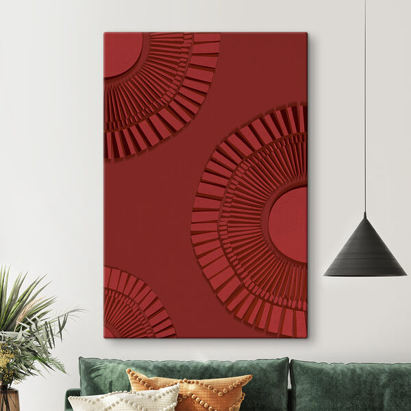 Un motif circulaire rouge sur fond rouge s38110pig112 600x600 - Un motif circulaire rouge sur fond rouge - tegory