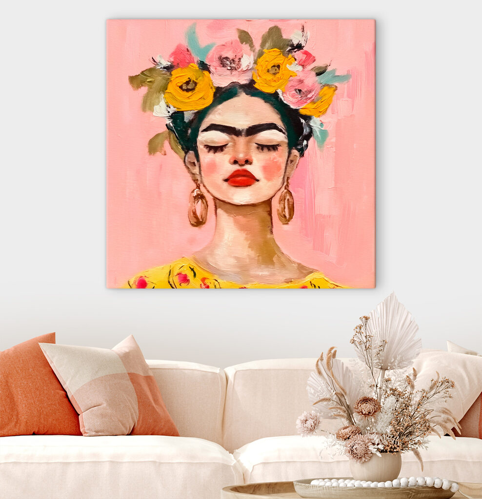 Peinture d'une femme avec des fleurs dans les cheveux s38292pig1m 988x1024 - Peinture d'une femme avec des fleurs dans les cheveux - tegory