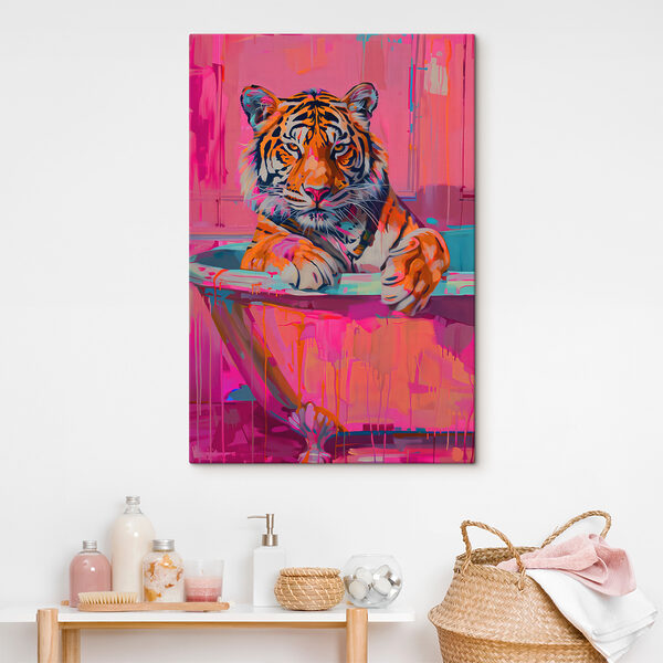 Un tigre dans une baignoire Un tigre dans une baignoire