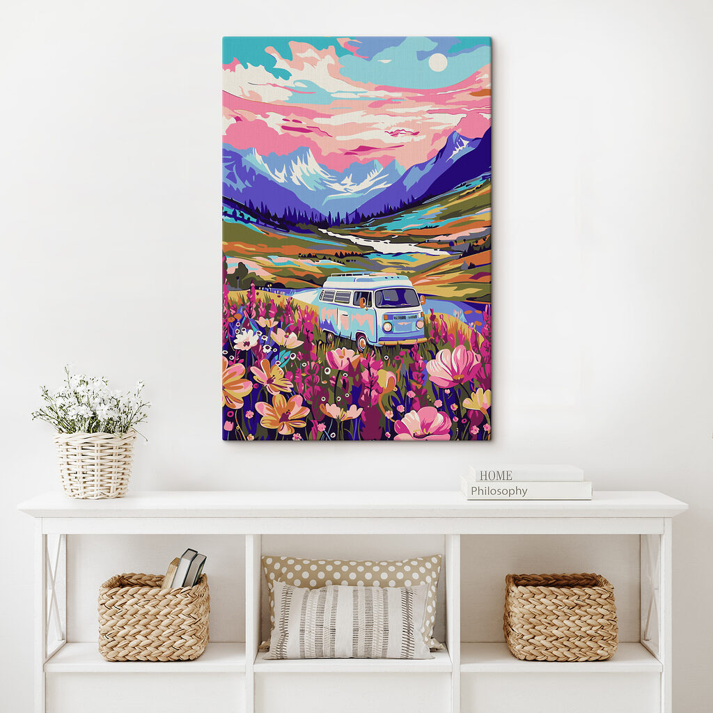 s38260pig300 1024x1024 - Une camionnette traversant un champ de fleurs - tegory