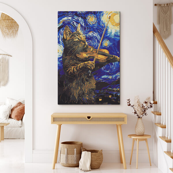 s38265pig305 600x600 - Un chat jouant du violon - tegory