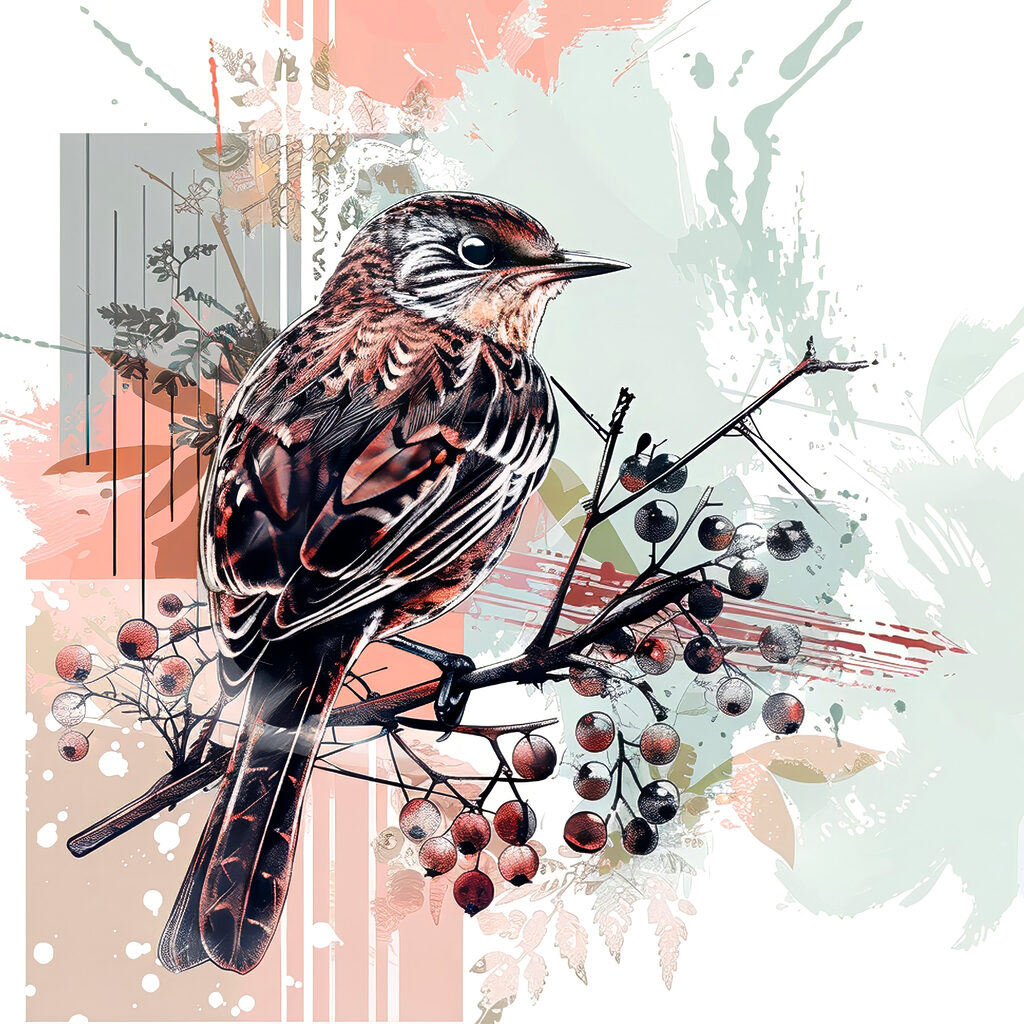 s38273p 1024x1024 - Un oiseau sur une branche - tegory