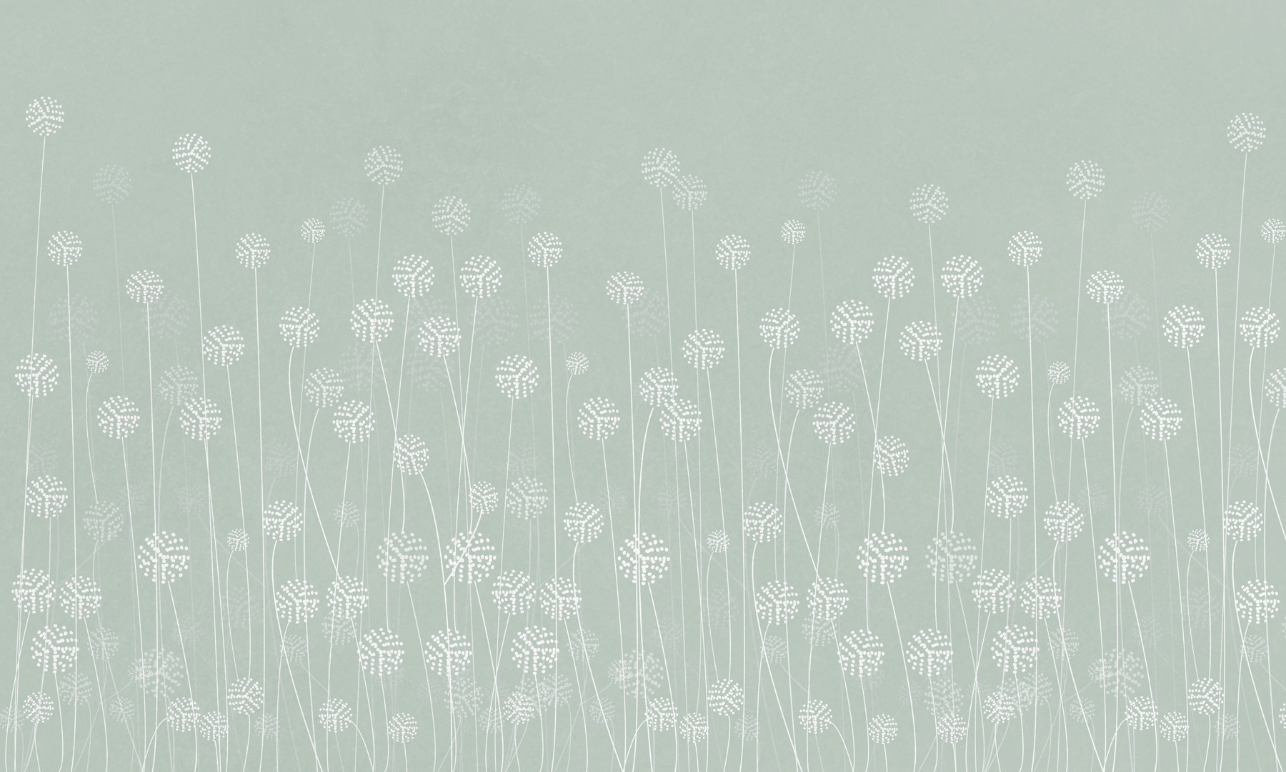 w00613v3p - Fleurs blanches sur fond vert - tegory