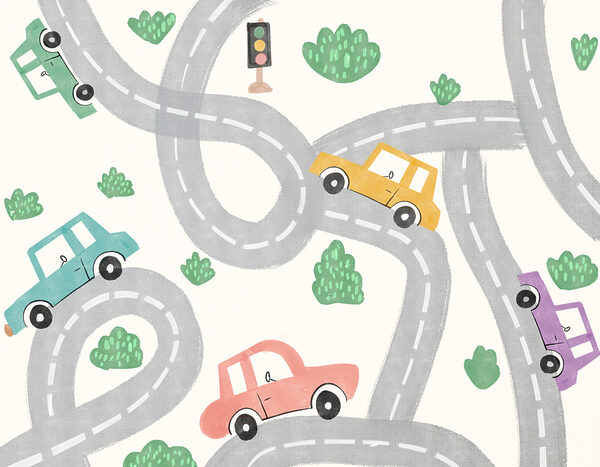 Un réseau de voitures et de routes w00599p 600x467 - Un réseau de voitures et de routes - tegory