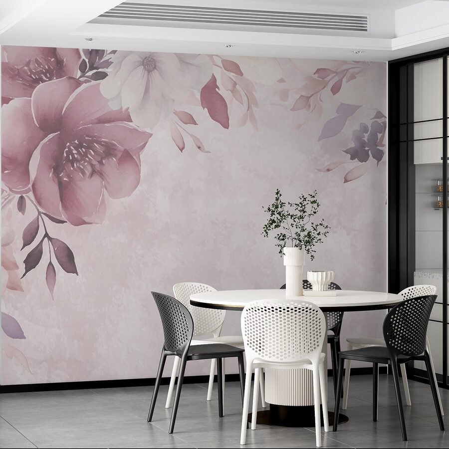 Une composition de fleurs roses et blanches