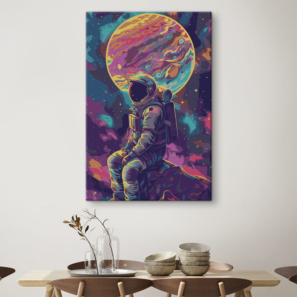 An astronaut in space