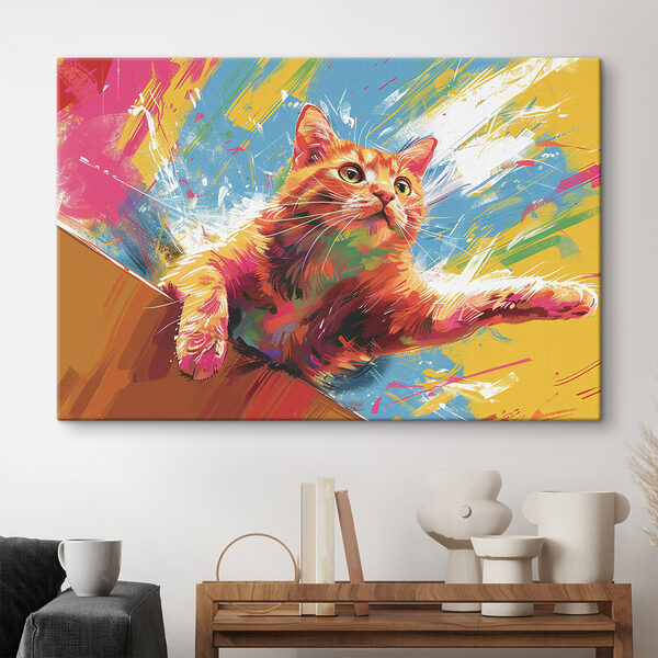 Un chat qui sort la patte Un chat qui sort la patte