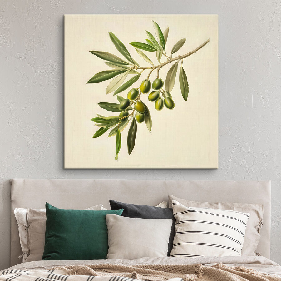 Un fruit vert sur une branche