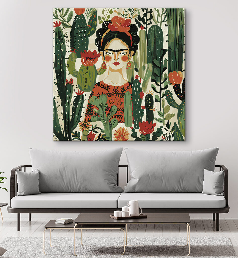 A painting of a woman with a flower in her hair A painting of a woman with a flower in her hair